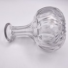 Vintage Heavy Cut Clear Crystal Vase Fan Starburst Pattern 6 75    Tall 2  Pounds