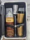Vintage Portable Travel Bar Liquor Set W  Cocktail Shaker  Cups   Misc  In Case