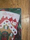Bucilla Christmas Stocking Felt Applique Kit Gingerbread House 18   85102