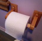 Spring-loaded Bathroom Toilet Paper Holder Wall Mount Rod 5-inch  Pack Of 1 Wood