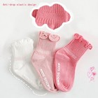 Toddler Anti Slip Non Skid Socks Baby Little Girls Frilly Ruffle 6 Pairs 0-12   