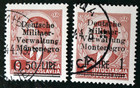 Montenegro Sc  3n1-3n9 Used Stamps Complete Set With Original Gum