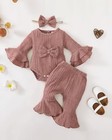  Baby Girl Clothes Infant Newborn Outfits Romper 0-18 Month 3-6 Months Pink