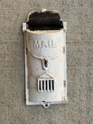Vintage Antique Cast Iron Mail Box Double Flap Lockable Hole