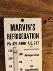Antique Wood Thermometer Marvins Refrigeration East Stroudsburg  Pa