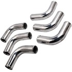 2 25  57 Aluminum Universal Intercooler Turbo Piping   Blue Hose T-clamp Kits