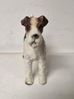 Vintage Ceramic Wire Haired Fox Terrier Dog Figurine