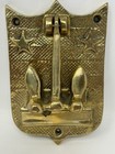 Vintage Solid Brass Maritime Nautical Ship Anchor Door Knocker - Never Used new 