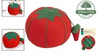 Durable 4-inch Tomato Pin Cushion With Integrated Strawberry Emery For Crafters