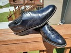 Vintage Dexter Usa Wingtip Brogues Black Leather Mens 9 N  Oxford Dress Shoes 
