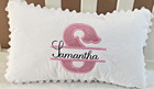 Personalized Pillow  Embroidered accent 10x16 Pillow  Boy   Girl Pillow 