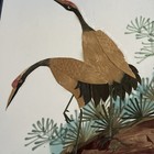 Amazing Vintage Asian Bamboo   Silk - Hand Made And Painted On Silk Art - Matted