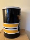 Hamilton Tiger-cats Cfl Football Metal Storage Container Garbage Bin With Lid