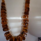 Vintage Art Deco Genuine Baltic Amber  Necklace  Over 5 Oz 30  Long Very Rare   