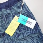 Fair Harbor Mastos Anchor Swim Trunks Grey Blue Floral Lined Stretch Mens Size L