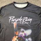 Prince And The Revolution Purple Rain T-shirt Unisex Size Xl Black Graphic Tee