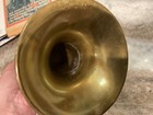 Vintage Us Regulation Us Military   Brass Bugle Instrument