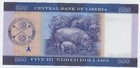 Liberia 500 Dollars 2022 P 42 Unc Uncirculated Banknote Serial Aa