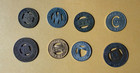 Transit Token - Lot Of 8 Different - Good For One Fare Transit Token Mostly Bus