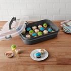 Rectangular Cupcake   Cake Carrier With Lid  Handle  Clasps   Removable