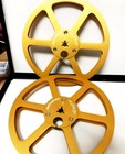 New One Pair Pioneer Blue 7   Tape Reel Light Metal Aluminum Take Up Reel