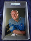 Arnold Palmer Autographed 5x7 Photo Professional Pga Golf Hall Of Famer Psa Slab