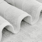 Luxury Bath Towels - Cotton Hotel Spa  27x54 4 pk Silver Super Absorbent 700 Gsm