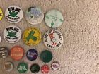 Vintage Miscellaneous Themed Pin Pinback Buttons Lot Of 18