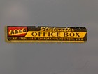 Vintage Asco Art Steelmaster Petty Cash Steel Office Box Removable Tray  no Key
