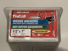 Red Head 1 2 In  X 7 In  Hot Dipped Galvanized Wedge Anchor 10ct