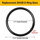 10-pack Fuels Jug Cap O Rings - Replacement 3043b O-ring For Vp Racing Fuels    