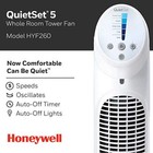 Honeywell Quietset Electric Oscillating Tower Fan With Remote 5 Speeds