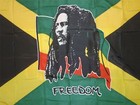 Bob Marley Flag Large Rasta Reggae Roots Rastafarian Freedom Jamaica 5 X 3ft 