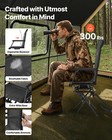 Vevor Hunting Chair 360   Swivel Silent Foldable Blind Chair Armrests Steel Frame