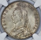 1889 Great Britain Silver Half Crown Ngc Ms 65