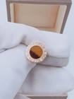 Bvlgari Bvlgari Single Stud Earring 18k Rose Gold Tiger s Eye
