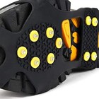 2pcs Snow Ice Cleats Anti Slip Shoe Grips 10 Steel Studs Hiking Walking