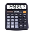  12 Digits Desktop Calculator With Large Lcd Display And Sensitive Black