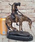 End Of The Trail   By James E Fraser Bronze Statue Signed Hot Cast Figure Deal