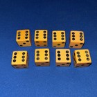 Four Pair Butterscotch Bakelite   9 16    Vintage Dice