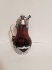 Farber Brothers Cocktail Pitcher Shaker Krome Kraft Amethyst Glass Art Deco Vtg