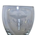 Vintage United States Line Glass Juice Wine Cordial 1950s Oceanliner Cruise Ship