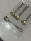 Set Of 4 Gorham Buttercup Sterling Silver Sugar Salt Powder Mini Spoons Rare