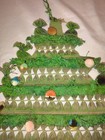Vintage 1970 Christmas Macram   Christmas Tree Wall Hanging 