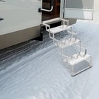 Foldable Step Ladder 3 Steps Folding Scissor Stairs Aluminum Alloy For Rv camper