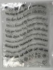  8  X 6  Curved Sentiments Set With Matching Die - 28 Stamps   1 Die For Cards