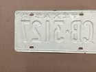 Vintage Original 1961 Texas License Plate Cb 3127 Very Nice