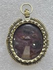 Mexican 1700s Spanish Colonial Era Silver Gilt Relicario Reliquary Pendant