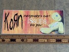 Korn Issues Promo Sticker 1999 Epic Records     Rare Vintage Tower Records 90s Big