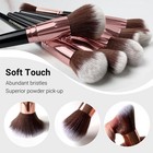 15-piece Professional Makeup Brush Set With Storage Bag And Beauty Eggs